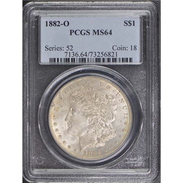 1882-O Morgan Dollar MS-64 PCGS