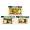 Image 2 : Banque de l'Indochine & Tresor Public, ND (1928-38)-ND (1952), Trio of Issued Banknotes