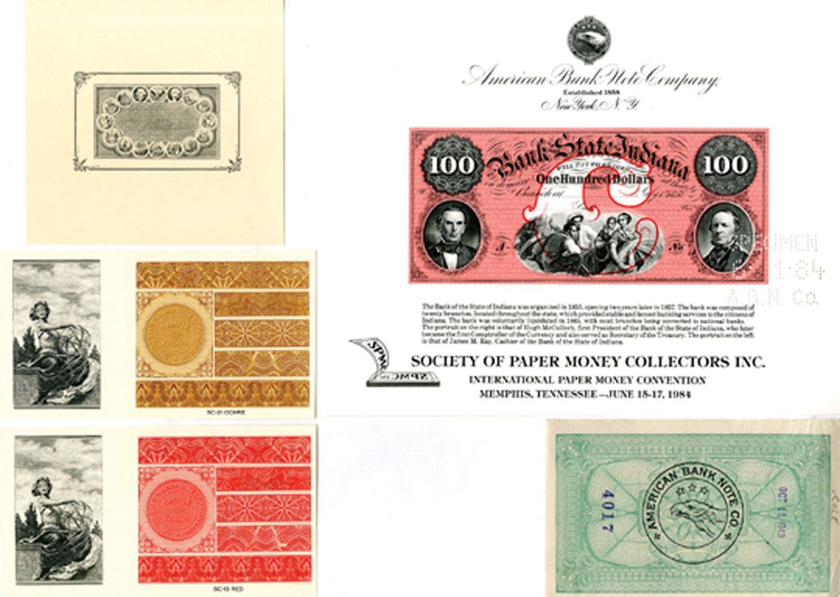 1900 Bank Note American Bank Note Co. and U.S. Banknote Corp. Advertising and Sample ...