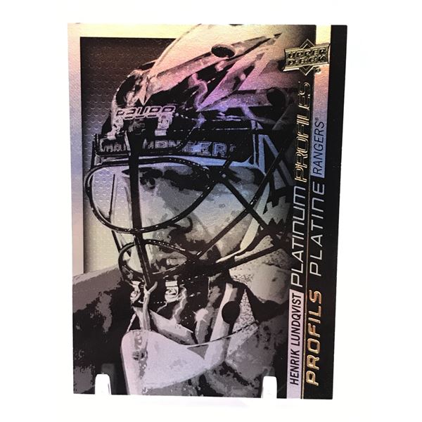 2015-16 UPPER DECK TIM HORTONS PLATINUM PROFILES INSERT HENRIK LUNDQVIST