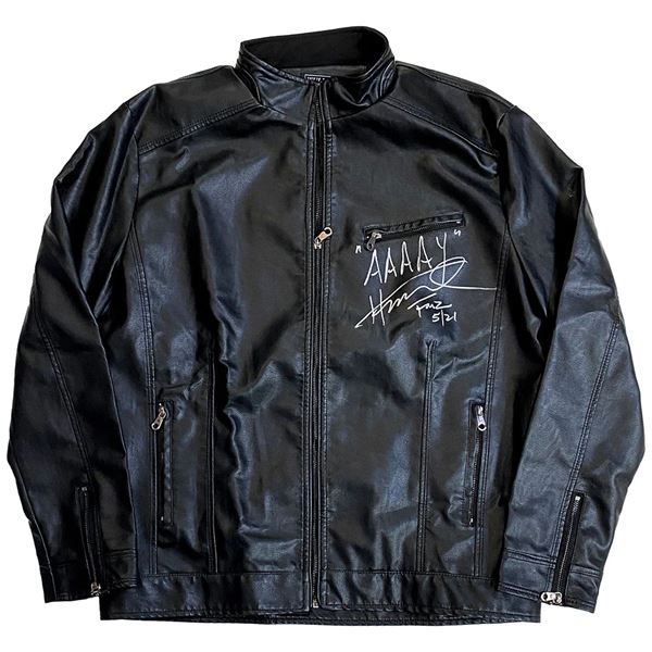 Henry Winkler Autographed Jacket w/ AAAAY  Inscription