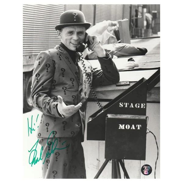 FRANK GORSHIN SIGNED BATMAN 8 X 10 (ORIGINAL RIDDLER) FROZEN POND COA