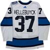 Image 1 : CONNOR HELLEBUYCK SIGNED WINNIPEG JETS REVERSE RETRO JERSEY (EAST COAST COA)