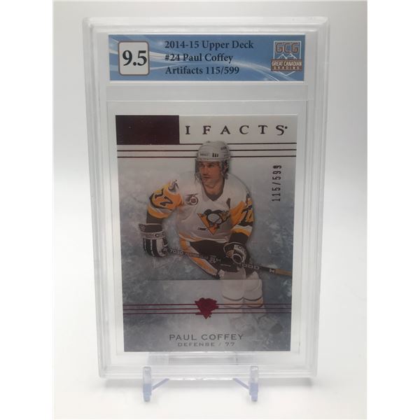 2014-15 UPPER DECK ARTIFACTS PAUL COFFEY 115/599 (GCG 9.5)