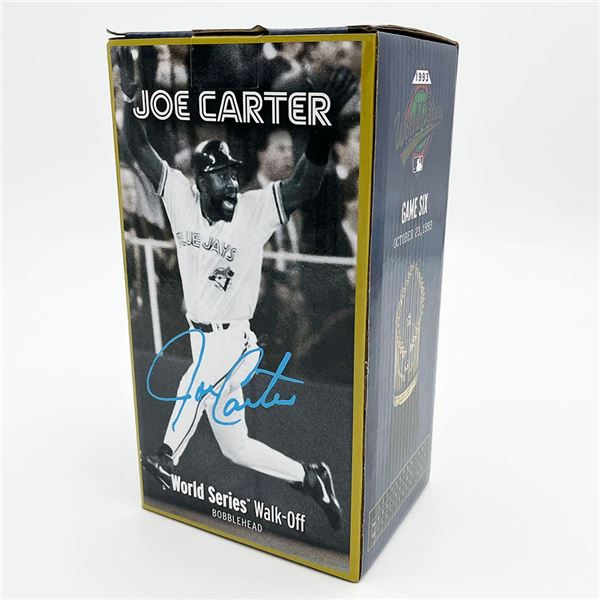 JOE CARTER SIGNED LTD EDITION WALK OFF HOME RUN BOBBLE HEAD (FROZEN POND COA)