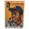 Image 1 : 1954 TOPPS BASEBALL HANK AARON ROOKIE CARD