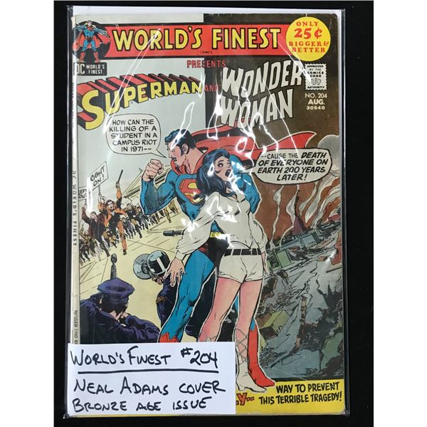 DC COMICS NO.204 WORLDS FINEST (VINTAGE BRONZE AGE)