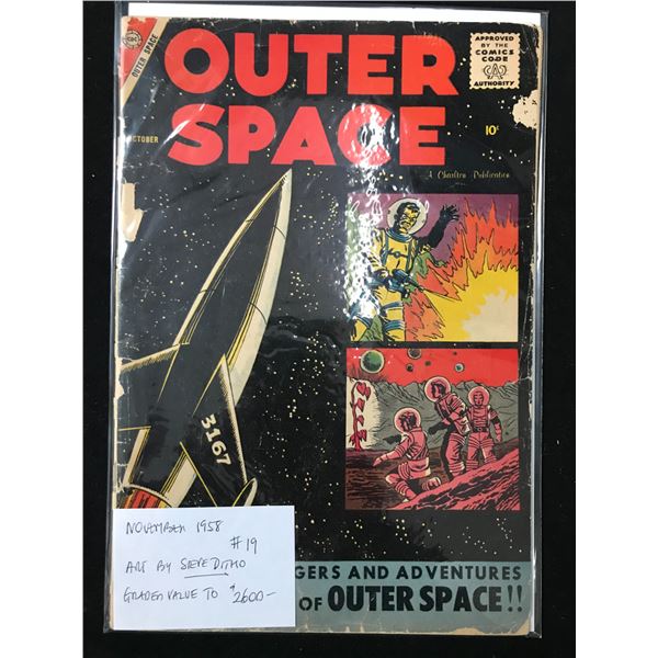 1958 OUTER SPACE NO.19 GOLDEN AGE COMIC