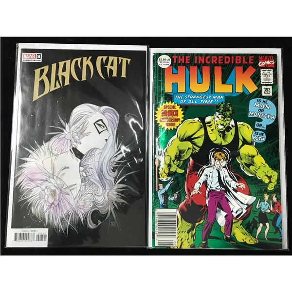 MARVEL COMICS BLACK CAT AND THE INCREDIBLE HULK COMIC BOOK LOT