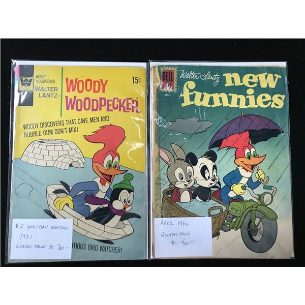 SILVER AGE COMIC BOOK LOT (WOODY WOODPECKER, NEW FUNNIES)