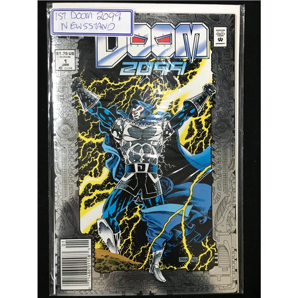 MARVEL COMICS NO 1 DOOM 2099 1ST DOOM 2099 NEWSSTAND Marvel Comics No 1 Doom 2099 1st Doom 2099 Newsstand