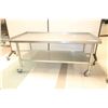 Image 1 : TABLE INOX MOBILE  60"x30"x28"