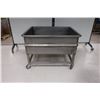 Image 1 : TABLE/BAC INOX MOBILE AVEC DRAIN 42"x35"x31"