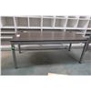 Image 1 : TABLE EN BOIS ET METAL 71"x30"x30"