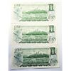 Image 2 : 23)  LOT OF 3 CANADIAN 1973 ONE DOLLAR BANK NOTES