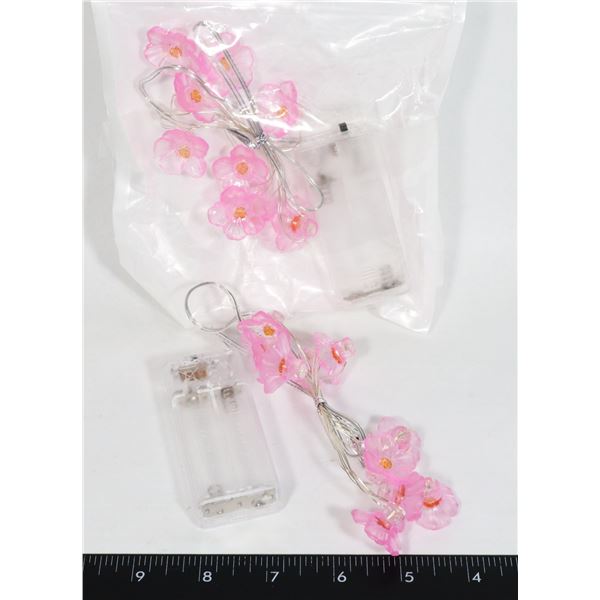 2 NEW SETS OF FLOWER LIGHT STRINGS