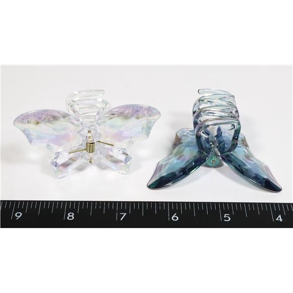 2 NEW CRYSTAL LOOK CLAW CLIP HAIR CLIPS