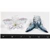 Image 1 : 2 NEW CRYSTAL LOOK CLAW CLIP HAIR CLIPS