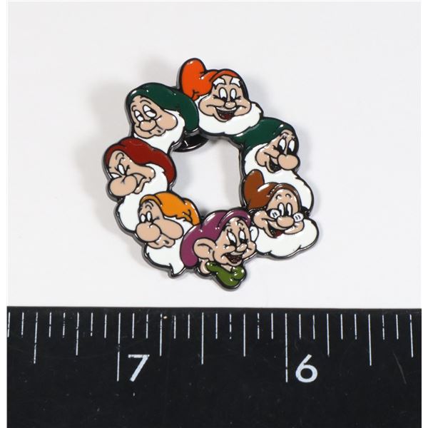 NEW SNOW WHITE'S SEVEN DWARVES THEME LAPEL