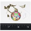 Image 1 : NEW BEAUTY AND THE BEAST THEME PENDANT WITH CHAIN