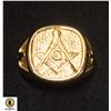Image 1 : SIZE 11 GOLD FREE MASON RING