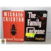 Image 1 : 2 MICHAEL CRITON HARDCOVER NOVELS BOOKS