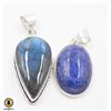 Image 1 : #367-NATURAL LABRADORITE ,LAPIZ LAZULI PENDANT