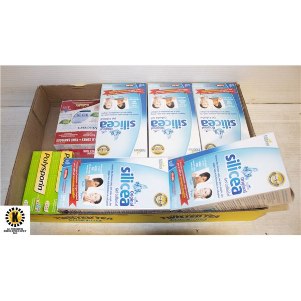 FLAT OF 5 NEW SEALED SILICEA