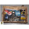 Image 1 : SHOP SUPPLY LOT IN WOOD BOX