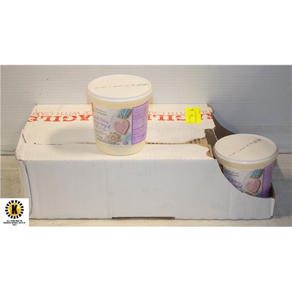 8 TUBS OF PC ROYAL ICING