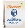 Image 1 : 12X15 HOFBRAUHAUS MUNCHEN METAL GERMAN BEER SIGN