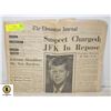 Image 1 : 1963 EDMONTON JOURNAL "SUSPECT CHARGED" NEWSPAPE