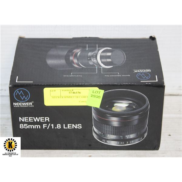 NEEWER 85MM F/18 CAMERA LENS