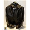 Image 1 : "A" EMPORIO COLLEZIONE  BLACK FAUX LEATHER JACKET