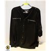 Image 1 : NYGARD LARGE BLACK BUTTON UP BLOUSE NWT