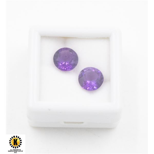 #355-UNHEATED PURPLE AMETHYST GEMSTONE 3.55 CT