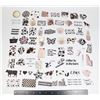Image 1 : 65 NEW COW THEME STICKERS