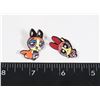 Image 1 : 2 NEW POWERPUFF BLOSSOM THEME LAPEL PINS