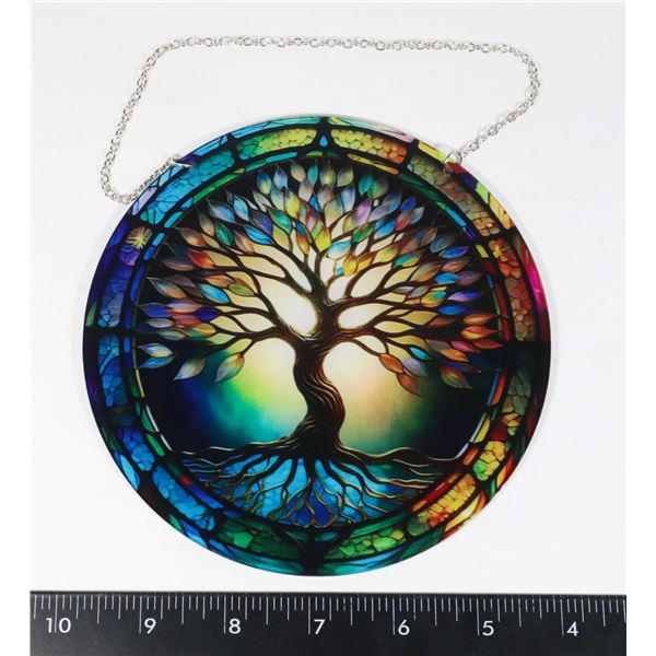 NEW 6  DIAMETER TREE OF LIFE THEME HANGING WINDOW