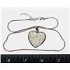 Image 1 : NEW MESSAGE HEART PENDANT AND CHAIN