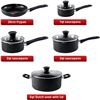 Image 2 : NEW T-FAL SIGNATURE 9 PIECE POT AND PAN SET