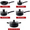 Image 2 : NEW T-FAL SIGNATURE 9 PIECE POT AND PAN SET