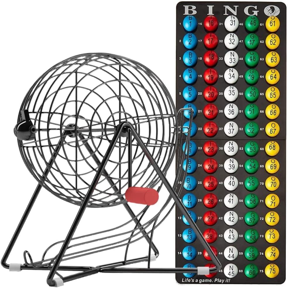 Bingo Rack NEW PROFESSIONAL BINGO SET WITH 19 INCH CAGE