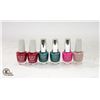 Image 1 : LOT OF 6 OPI NAIL LACQUERS - VARIOUS COLOURS