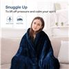 Image 2 : NEW 20LBS SHERPA WEIGHTED BLANKET - QUEEN / KING