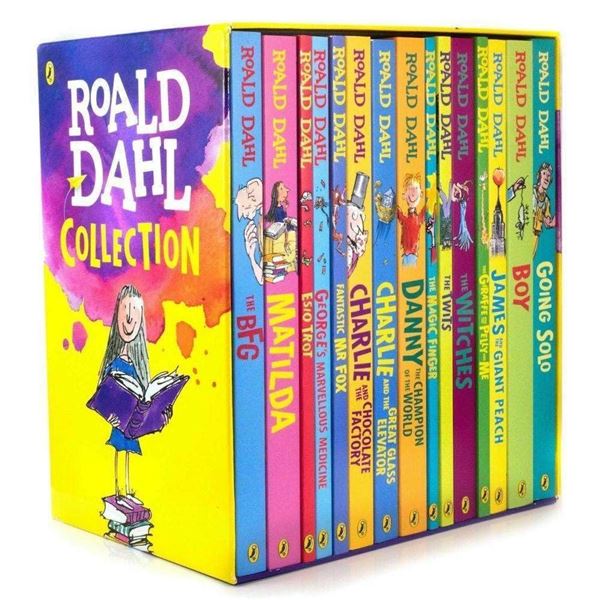 NEW ROALD DAHL 15 BOOK BOX SET, PAPERBACK