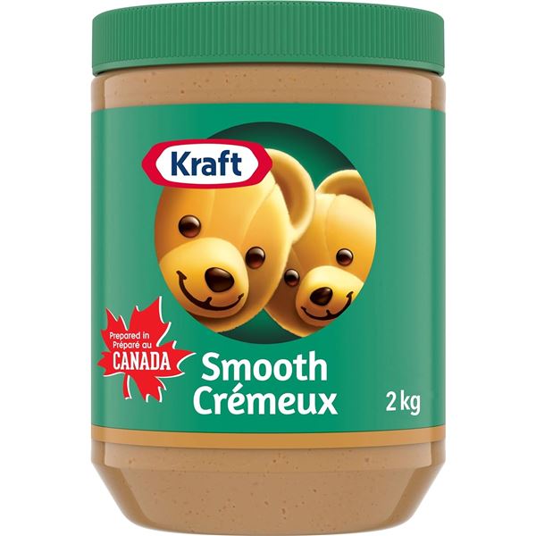 NEW 2KG TUB OF KRAFT SMOOTH PEANUT BUTTER