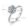 Image 2 : 2 CT GRA CERTIFIED 6 CLAW 925 ST SILVER MOISSANITE