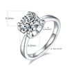 Image 2 : 2 CT GRA CERTIFIED MOISSANITE 925 SILVER SZ 7.5