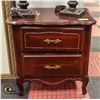 WOOD TONE 2 DRAWER NIGHT STAND 24" X 16" X 25"